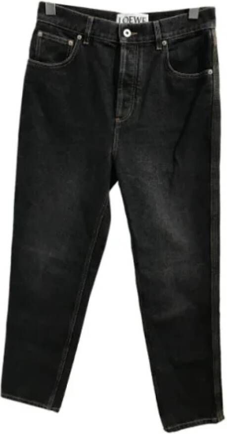Loewe Pre-owned Cotton bottoms Blauw Dames