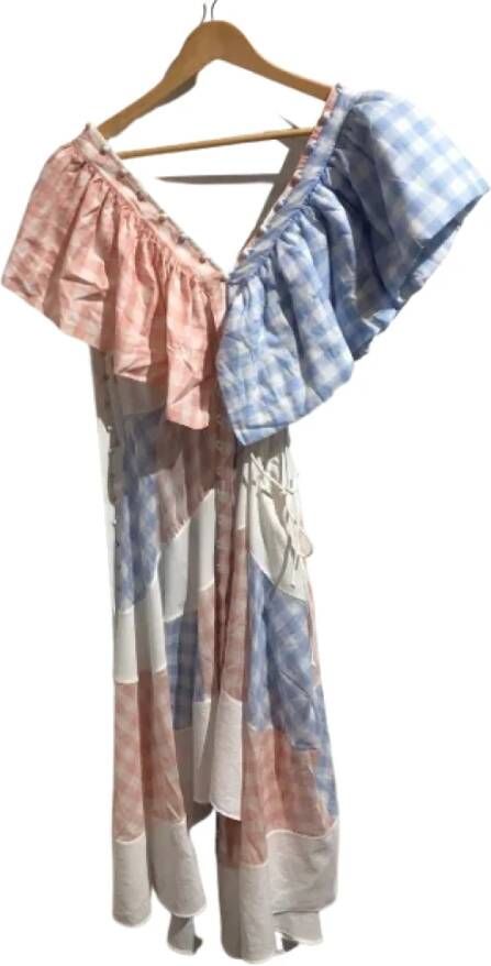Loewe Pre-owned Cotton dresses Blauw Dames