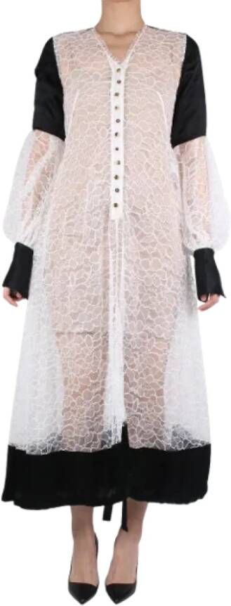 Loewe Pre-owned Cotton dresses White Dames