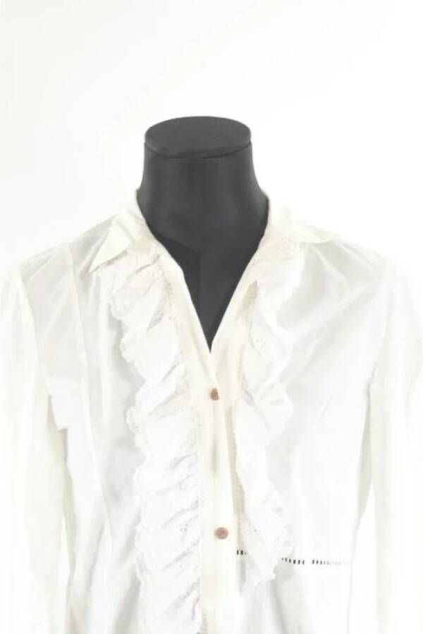 Loewe Pre-owned Cotton tops White Dames