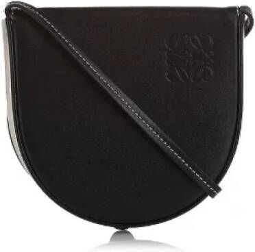 Loewe Pre-owned Leather crossbody-bags Zwart Dames