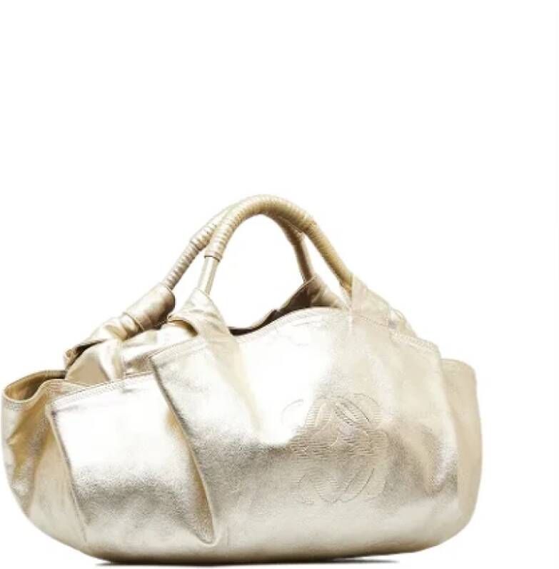 Loewe Pre-owned Leather handbags Grijs Dames