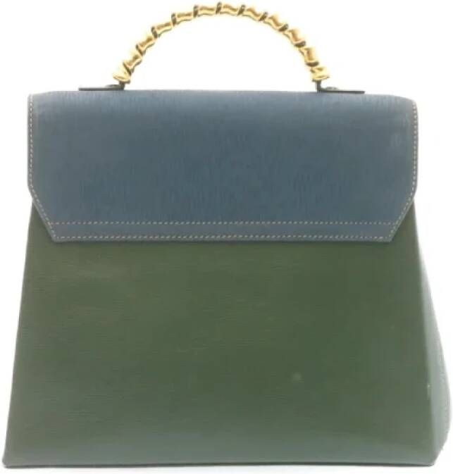 Loewe Pre-owned Leather handbags Groen Dames
