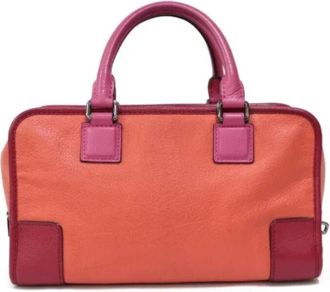 Loewe Pre-owned Leather handbags Oranje Dames