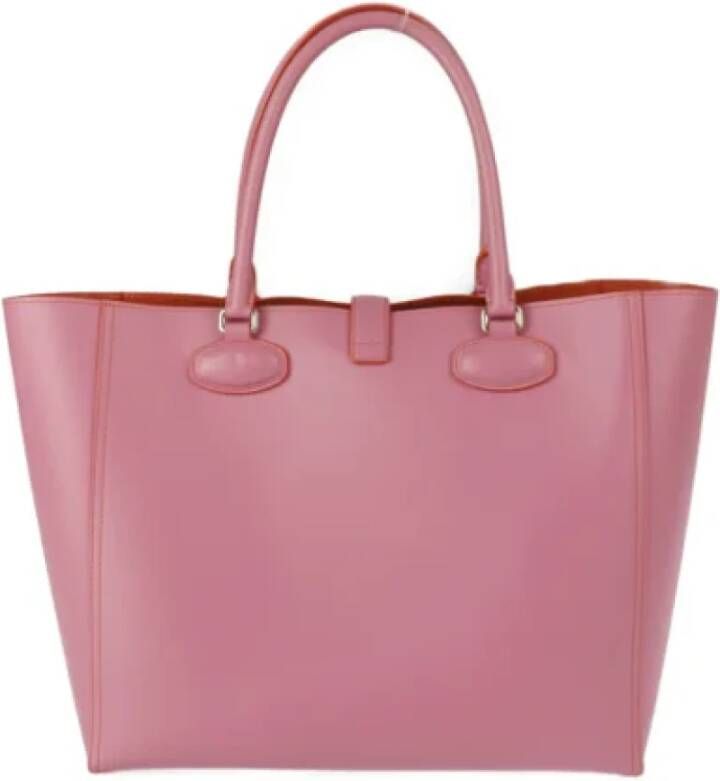 Loewe Pre-owned Leather handbags Roze Dames