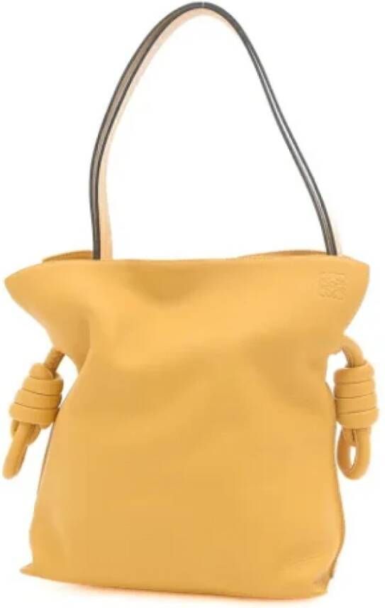 Loewe Pre-owned Leather shoulder-bags Yellow Dames