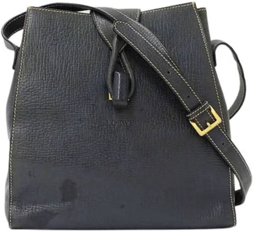 Loewe Pre-owned Leather shoulder-bags Groen Dames