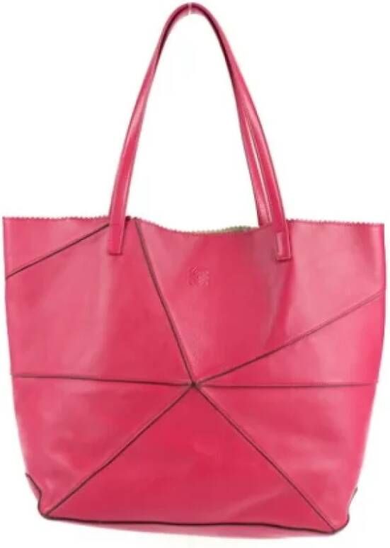 Loewe Pre-owned Leather totes Roze Dames