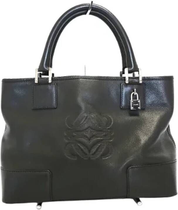 Loewe Pre-owned Leather totes Zwart Dames