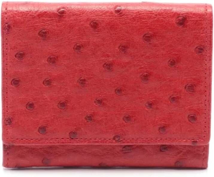 Loewe Pre-owned Leather wallets Rood Dames