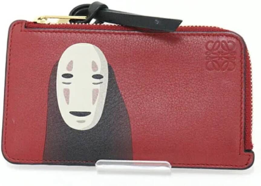 Loewe Pre-owned Leather wallets Rood Dames