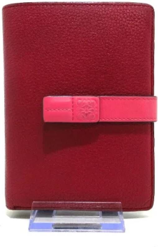 Loewe Pre-owned Leather wallets Rood Dames