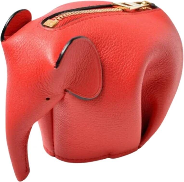 Loewe Pre-owned Leather wallets Rood Dames