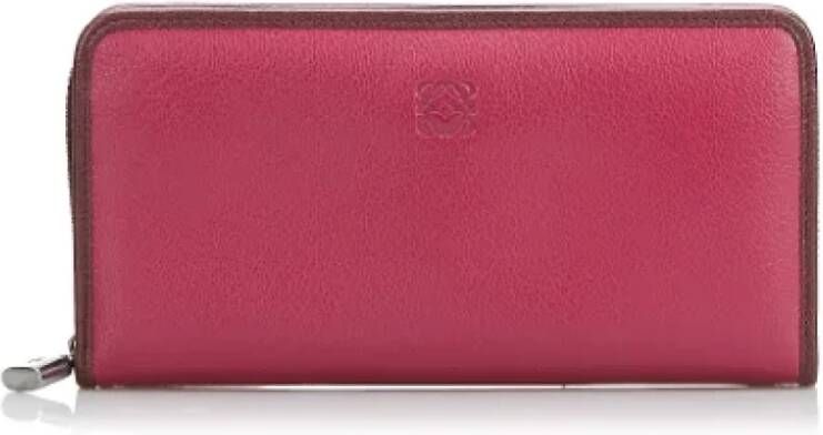 Loewe Pre-owned Leather wallets Rood Dames