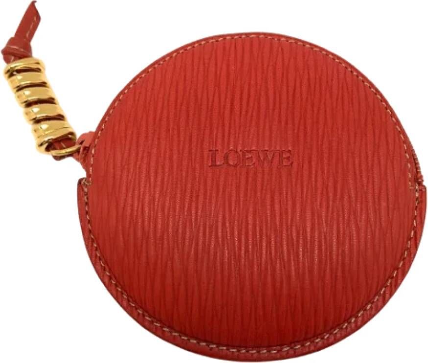 Loewe Pre-owned Leather wallets Rood Dames
