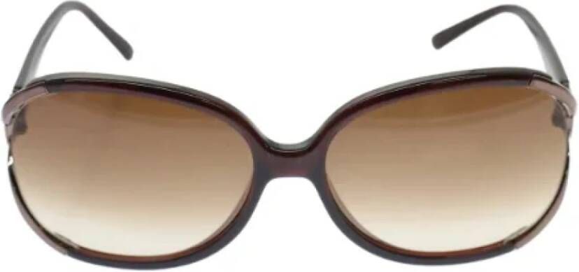 Loewe Pre-owned Plastic sunglasses Bruin Dames