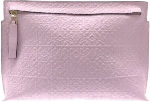 Loewe Pre-owned Pre-owned Leather clutches Roze Dames