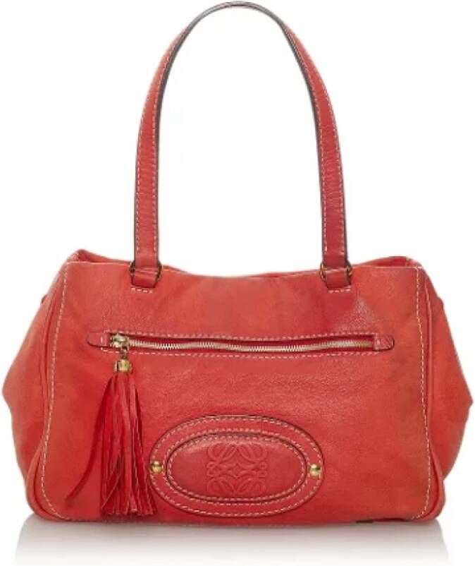 Loewe Pre-owned Leather shoulder-bags Rood Dames