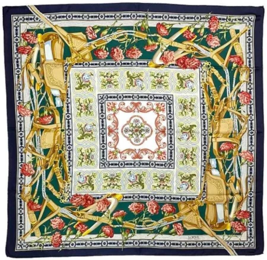 Loewe Pre-owned Silk scarves Meerkleurig Dames