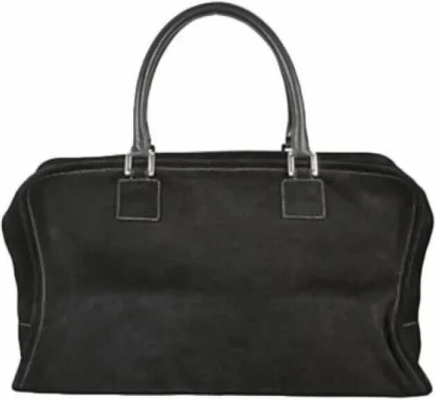 Loewe Pre-owned Suede handbags Zwart Dames