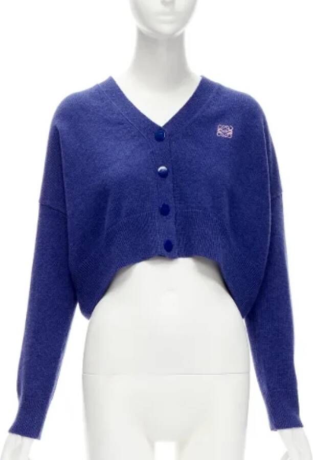 Loewe Pre-owned Wool tops Blue Dames