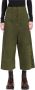 Loewe Stijlvolle Cropped Broeken in Donker Khaki Groen Green Dames - Thumbnail 1