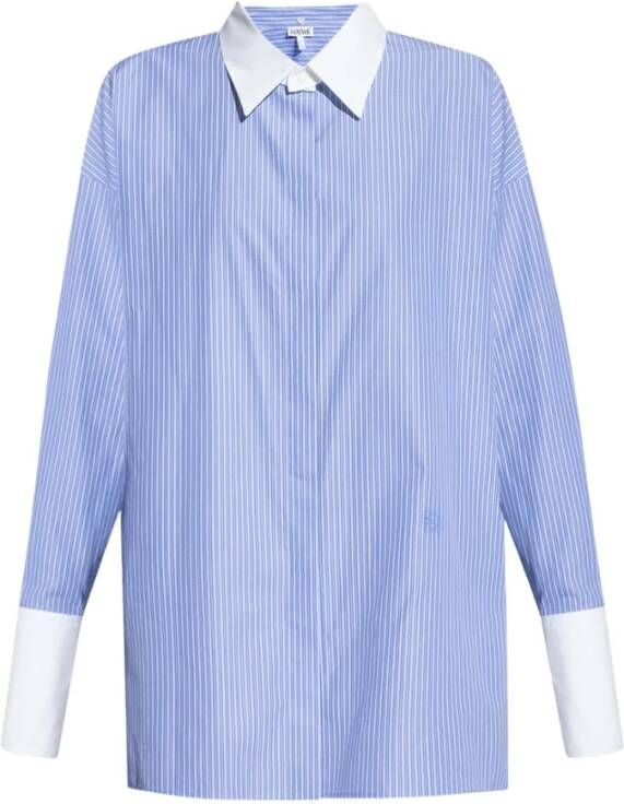 Loewe Striped shirt Blauw Dames