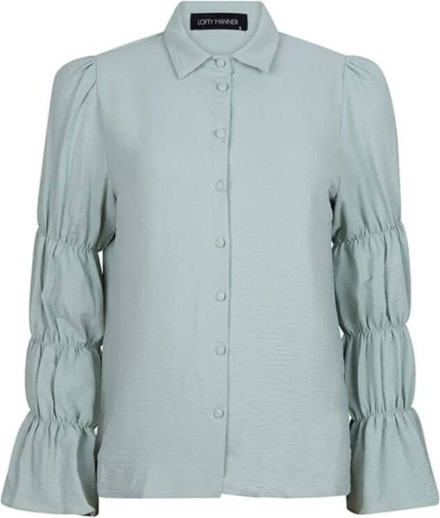 Lofty Manner Blouse lange mouw Groen Dames