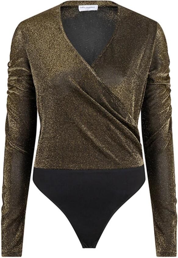 Lofty Manner Emy Lange Mouw Top Pk208 Green Dames