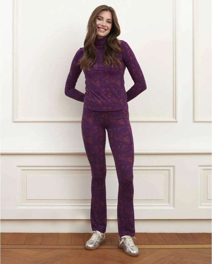 Lofty Manner Florien Lange Mouw Top Purple Dames - Foto 2