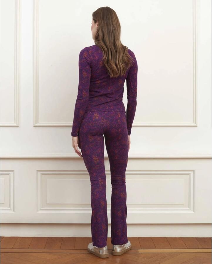 Lofty Manner Florien Lange Mouw Top Purple Dames - Foto 3