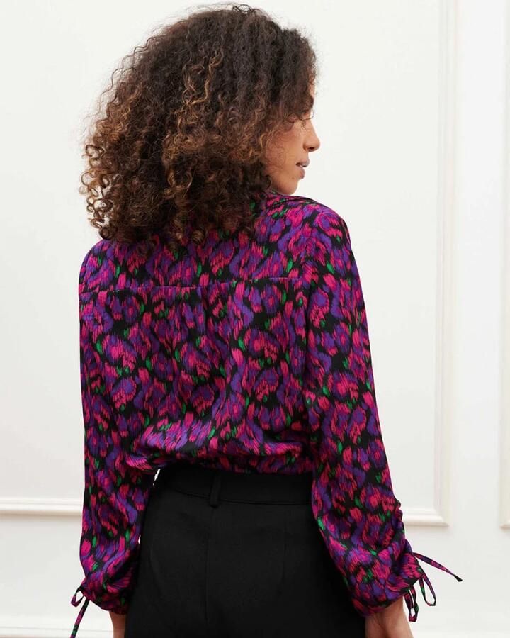 Lofty Manner Rosalie Blouse Lange Mouw Purple Dames - Foto 2