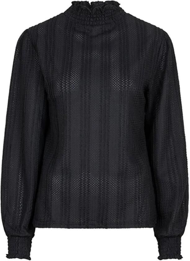Lofty Manner Sadie Lange Mouw Top Black Dames