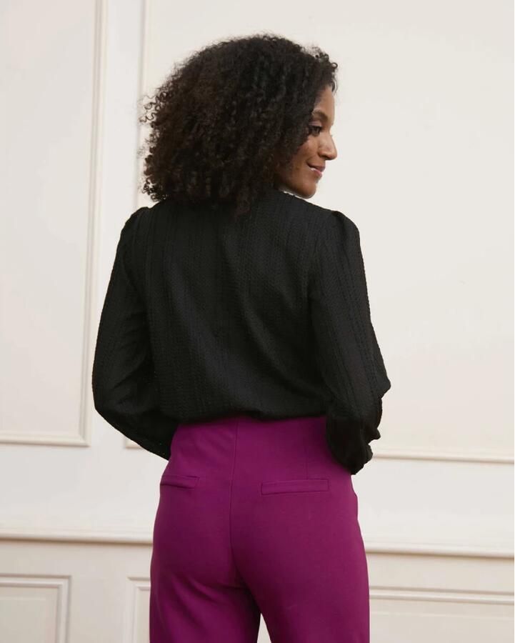 Lofty Manner Sadie Lange Mouw Top Black Dames - Foto 3