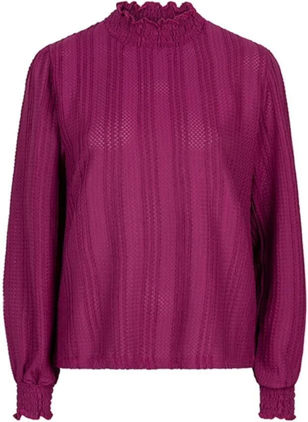 Lofty Manner Sadie Lange Mouw Top Purple Dames
