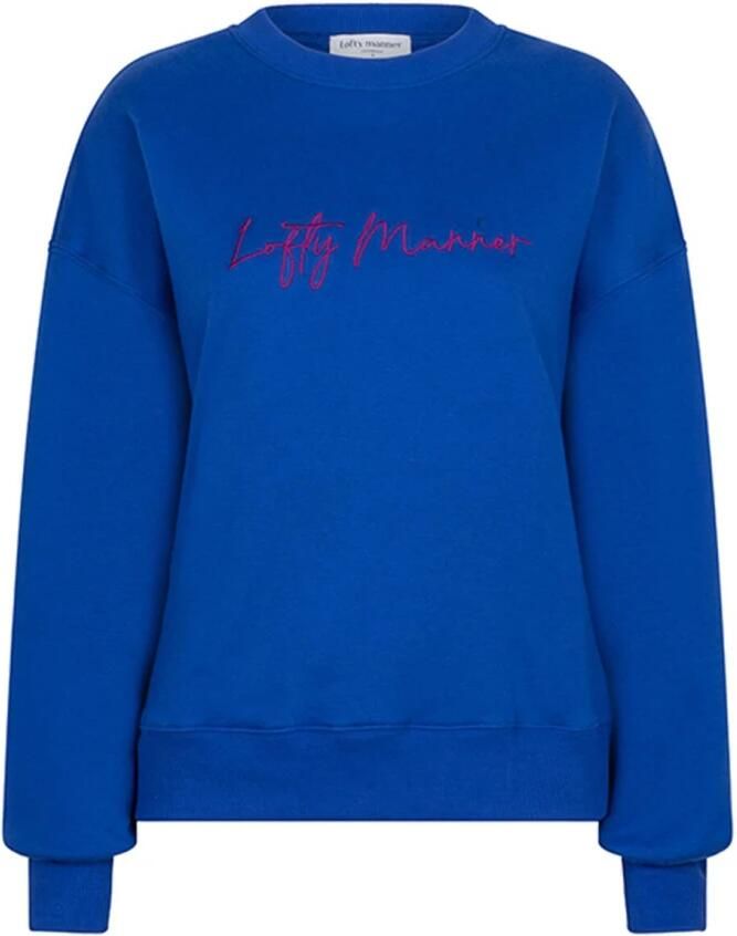 Lofty Manner SAM Sweater Blue Dames