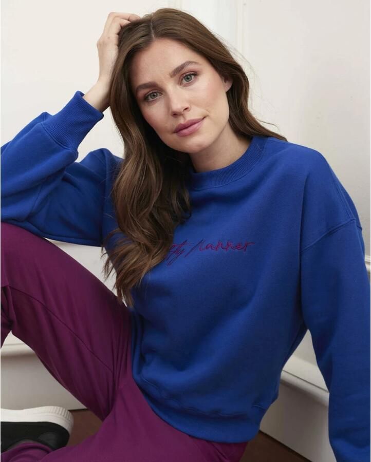 Lofty Manner SAM Sweater Blue Dames - Foto 2