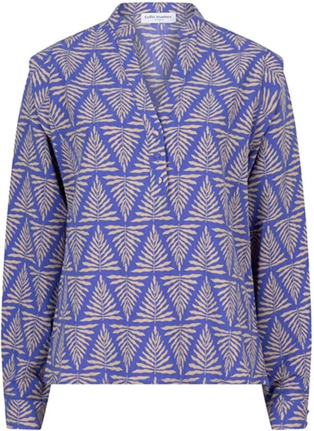 Lofty Manner Sophie Blouse Lange Mouw Purple Dames