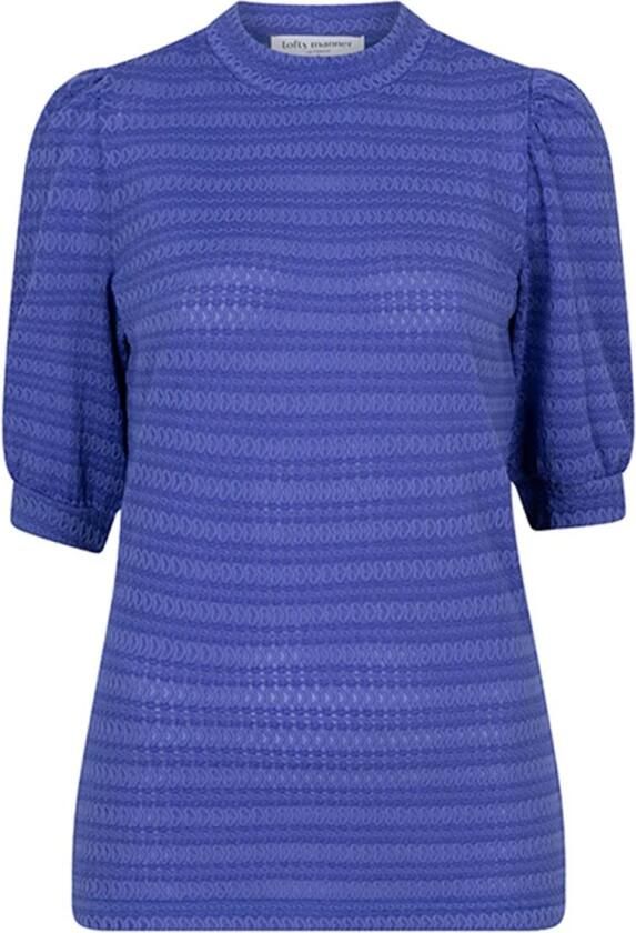 Lofty Manner Top met korte mouwen Stephany Blue Dames