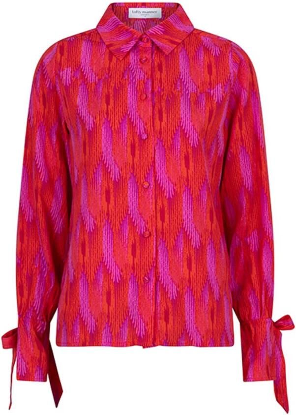 Lofty Manner Vrouwelijke Blouse met Lange Mouwen Pink Dames