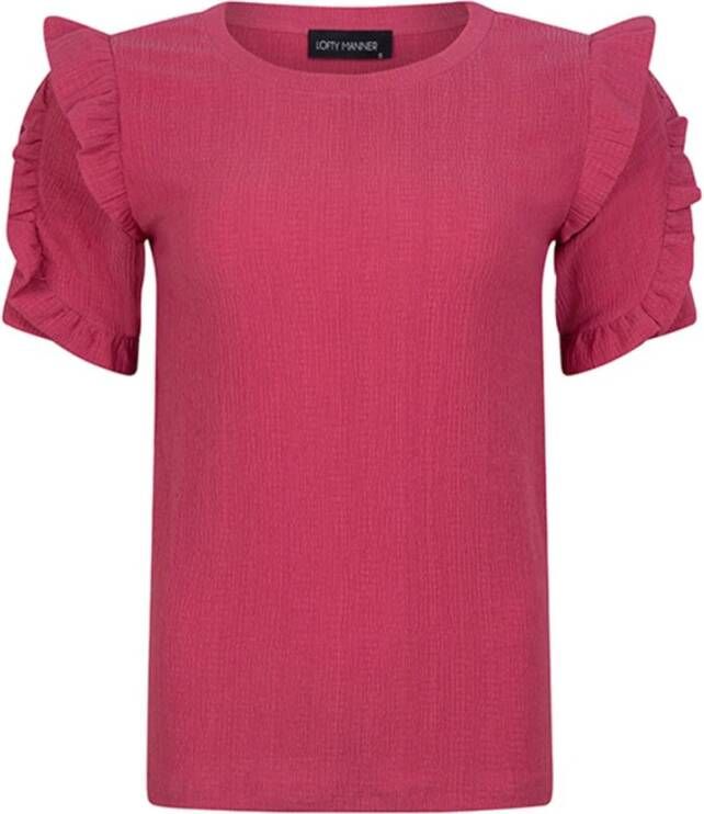 Lofty Manner T-shirt Roze Dames