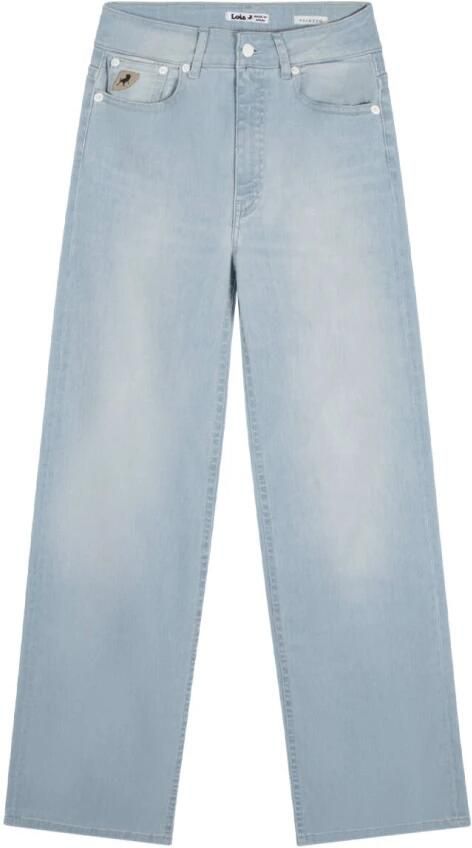 Lois high waist wide leg jeans light blue denim - Foto 2