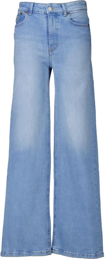 Lois Hoge Taille Palazzo Cloudy Bleach Jeans Blue Dames - Foto 2