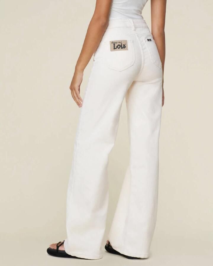 Lois Palazzo-R Stijlvolle Jeans Beige Dames - Foto 2
