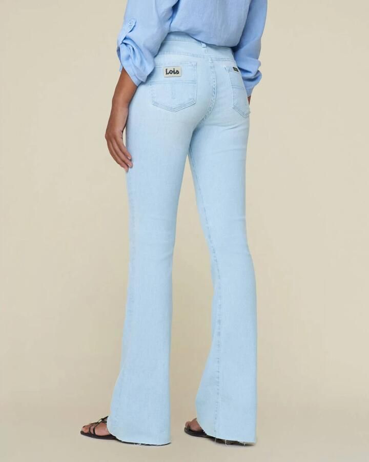 Lois high waist flared jeans light blue denim - Foto 2
