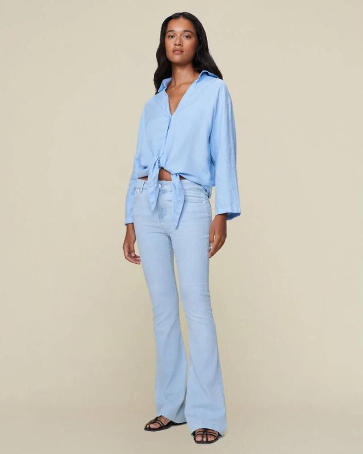Lois high waist flared jeans light blue denim - Foto 3
