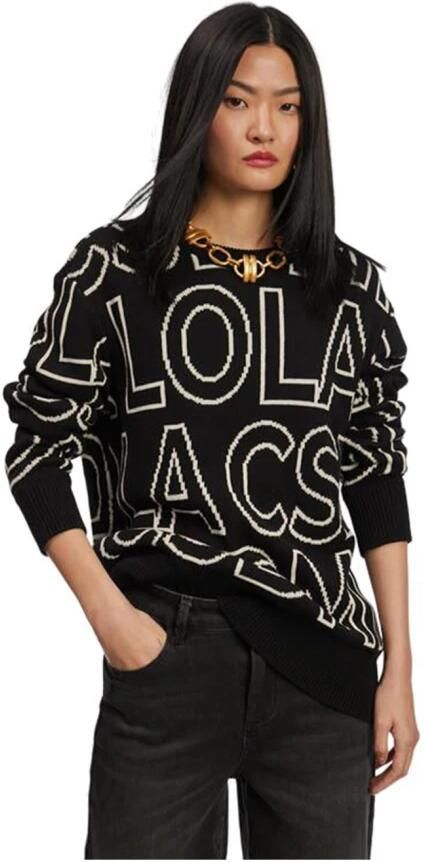 Lola Casademunt Zwarte Dames Jersey Top Black Dames
