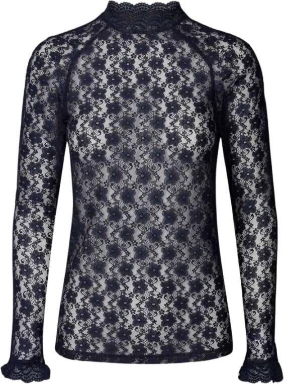 Lollys Laundry Donkerblauwe Top Ellen Blouse