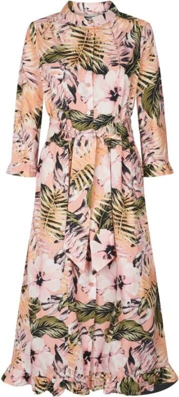 Lollys Laundry Harper Dress Midi Jurk Multi Kleur Multicolor Dames - Foto 5