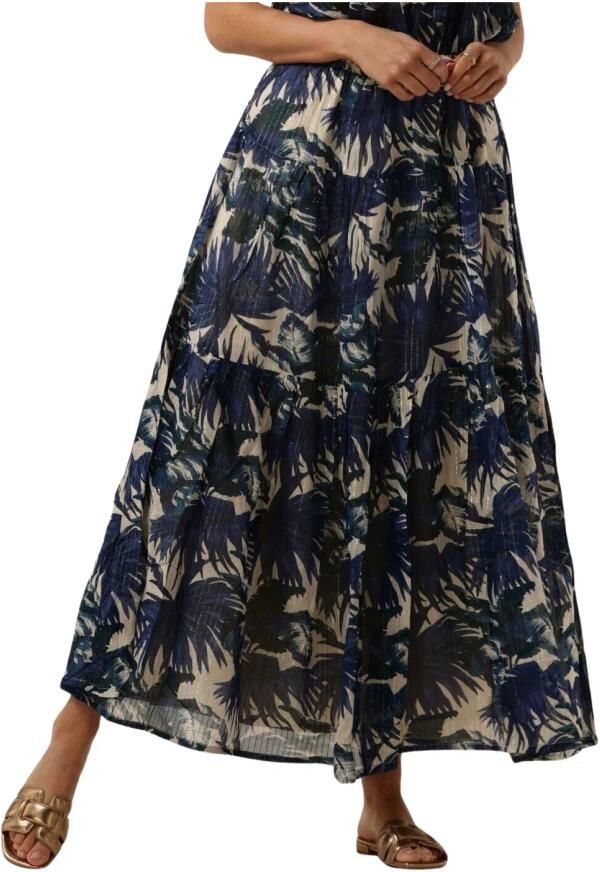 Lollys Laundry Blauwe Maxi Rok Sunsetll Stijl Multicolor Dames - Foto 3